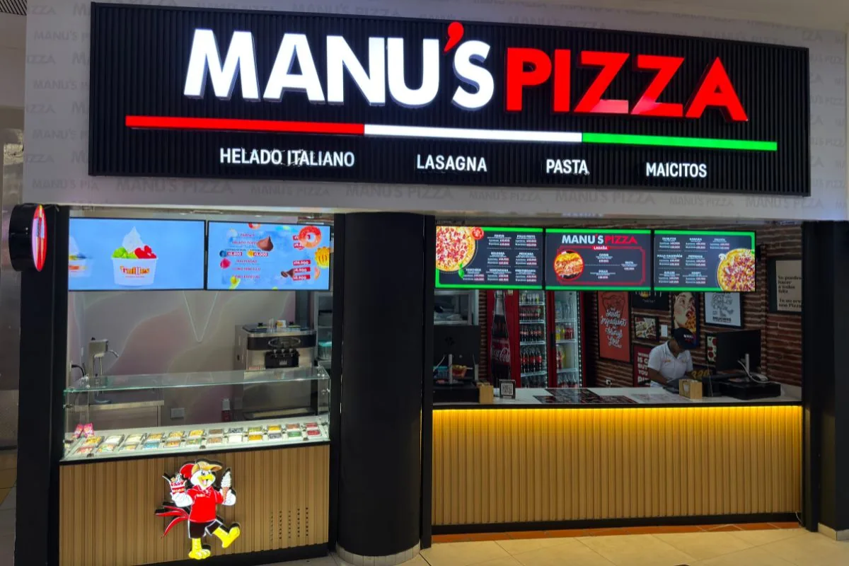 Fachada Manu's Pizza — CC Ventura Plaza